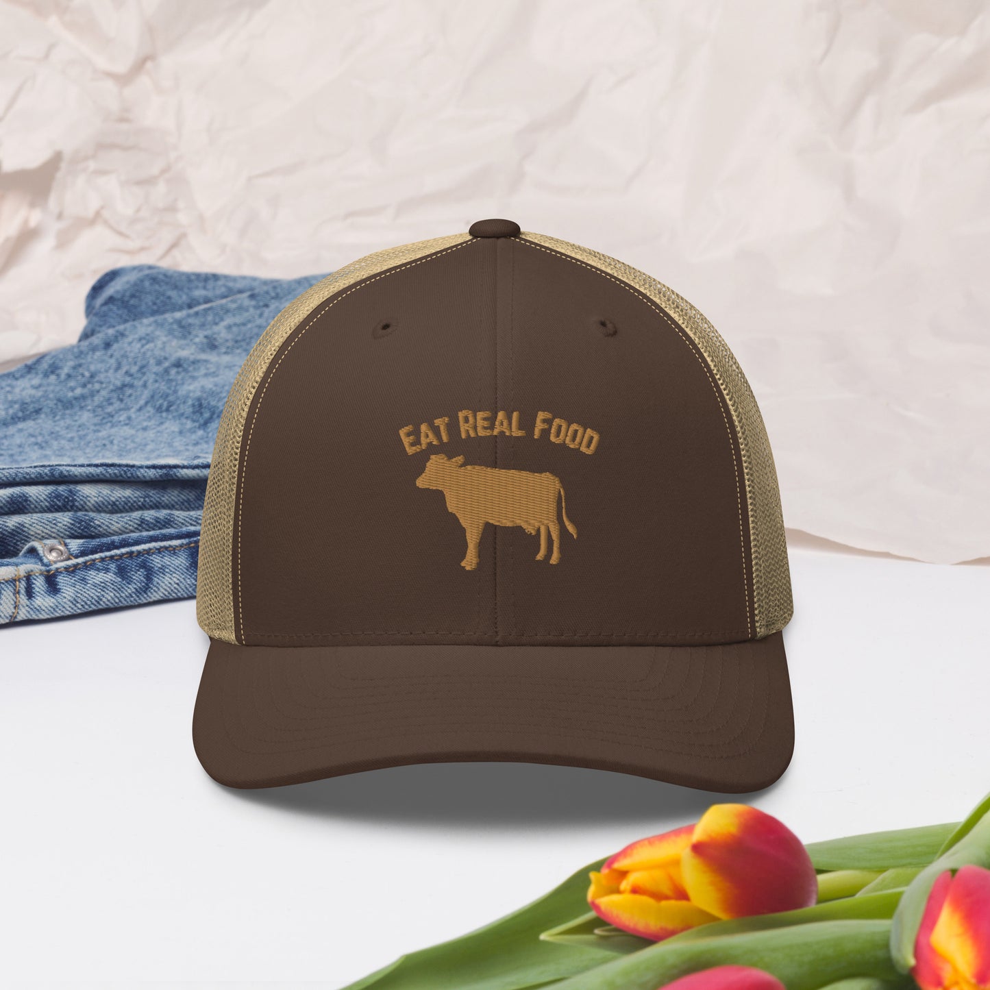 Eat Real Food Trucker Hat