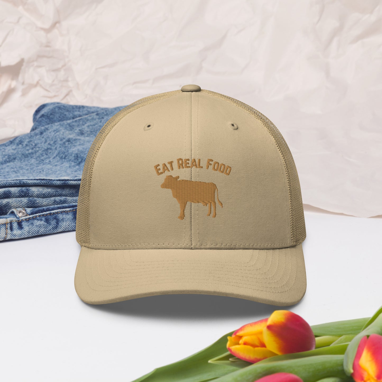 Eat Real Food Trucker Hat