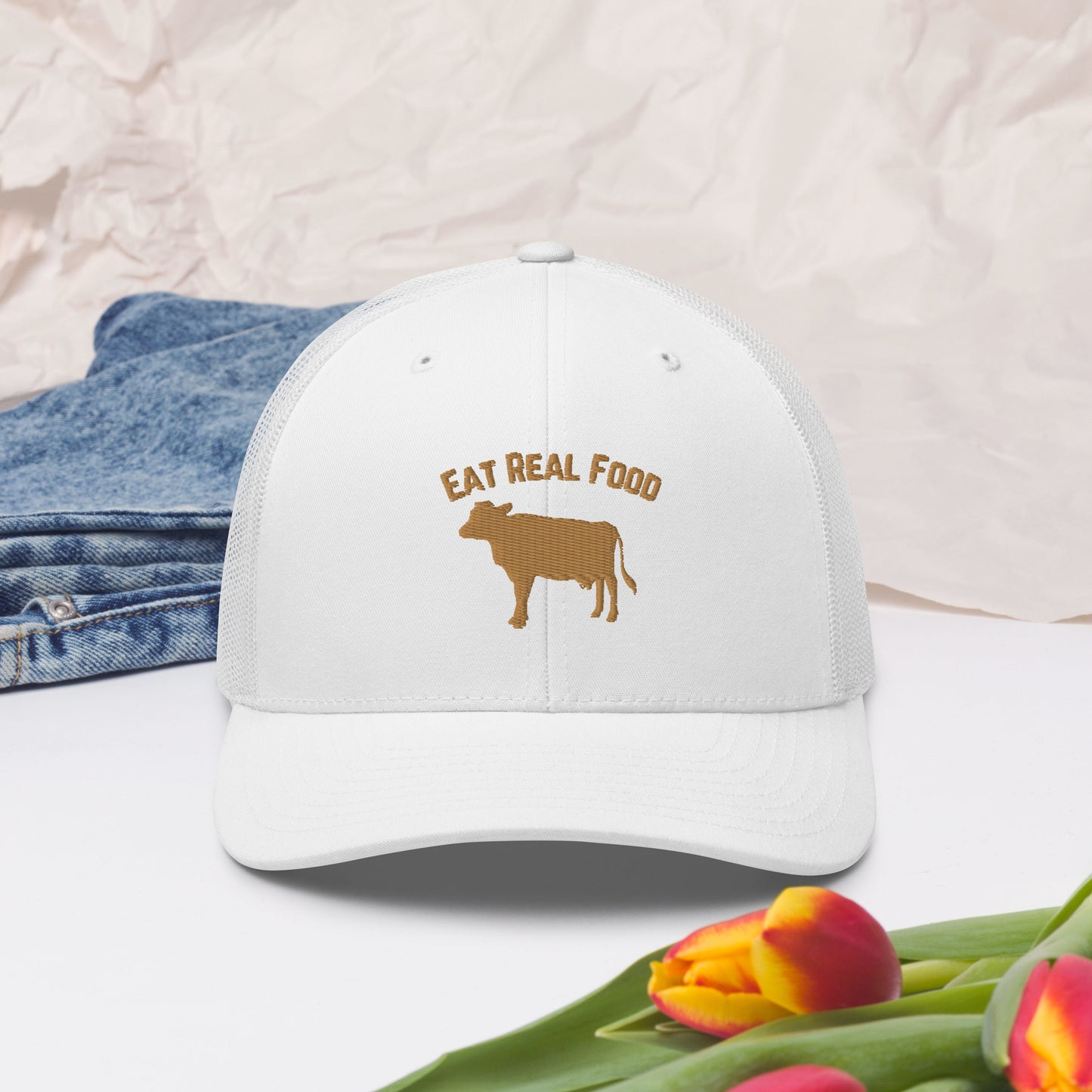 Eat Real Food Trucker Hat