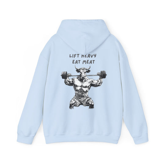 Lift Heavy Eat Meat Logo Hoodie